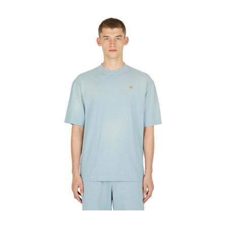 Acne Studios, T-Shirts Niebieski, Mężczyzna, Rozmiar: L