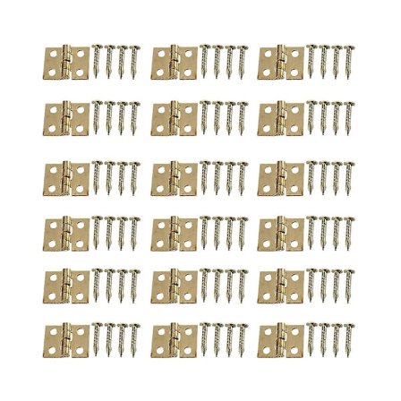 200 st 1/12 Leksaksrums Miniatyr Möbel Skåp Garderob Mini gångjärn