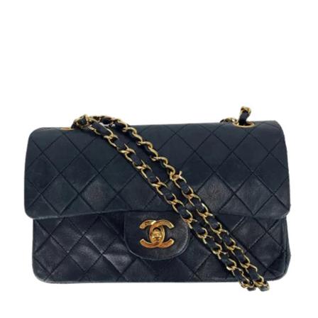 Chanel Vintage, Pre-owned Leather chanel-bags Zwart, Dames, Maat:ONE Size,leer