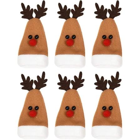 Mini Julhatt Julren Älgdekoration 12st