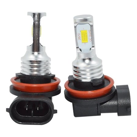 2024 Opgraderet H11/H8 LED Forlygtepærer 20000LM/Sæt 6500K Hvid Super Lys Til H11/H8 Tågeforlygtepærer