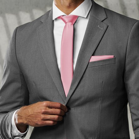 Light Pink 6cm Basic Tie for Men - Skinny ties