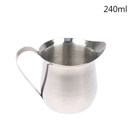 Rostfritt stål Kaffe Mjölk Skumma Kanna Mjölk Kanna Midja Sha