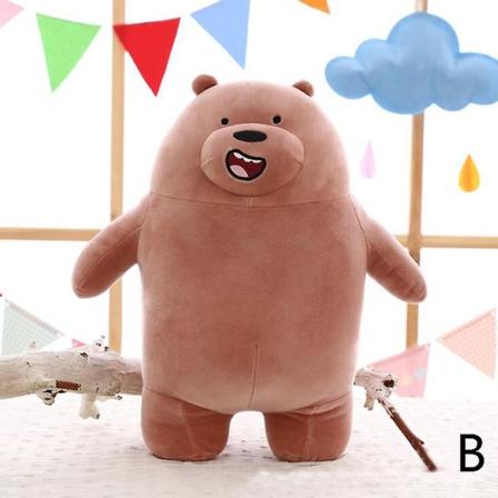 Vi Er Bjørne Plys Legetøj Bløde Legetøj 9inch(25cm) Vi Bare Bear Plys Dukke 1 Pcs Brown