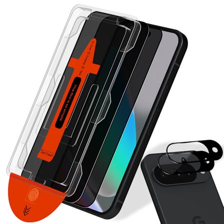 2-PACK Google Pixel 10 Privacy Näytönsuoja & 2-PACK linssinsuoja - Karkaistu Lasi | [Automaattinen Asennus] - Kuplaton