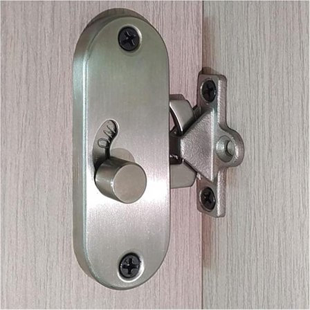 Skydedørslåse 90 Graders Skydedørslåse Højre Vinkel Flytbare Dørringe Privatlivslåse, 90 Graders Låse & Riegelåse