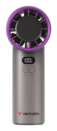 Verbatim Cool’n’Go IceTouch Handheld Fan Grey/Purp >20K RPM
