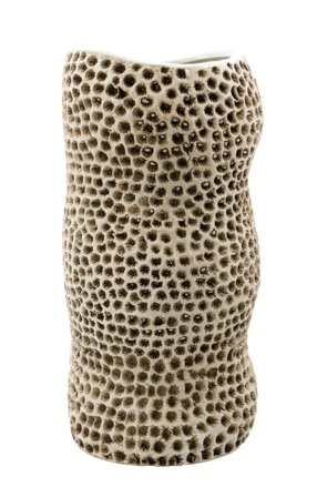 House Doctor Pan Vase Beige Ø15xH29