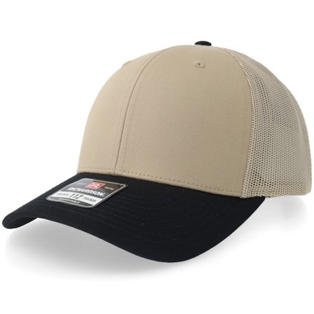 Richardson - Béžová trucker Kšiltovka - 112 Combination Khaki/Black Trucker @ Hatstore