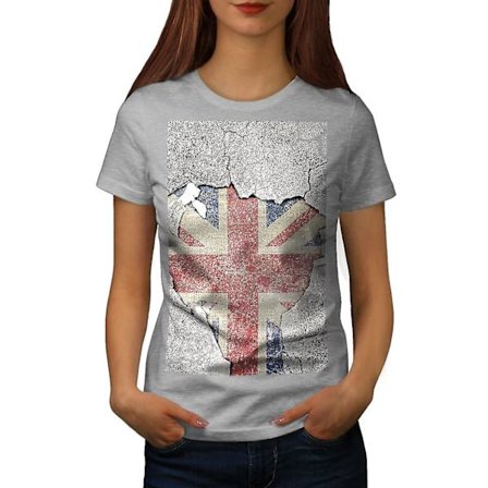 Flagga nyhet Print Uk Women T-shirt