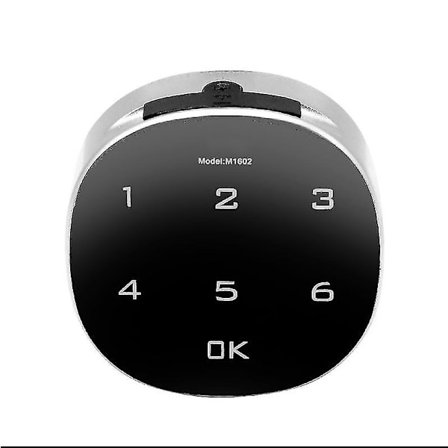 Berøringsskjerm Digital Smart Elektronisk Passord Dørlås Sikkerhet Anti-tyveri Tresskap Tastatur Skuff Kontorarkivskap 1 Stykke - Svart