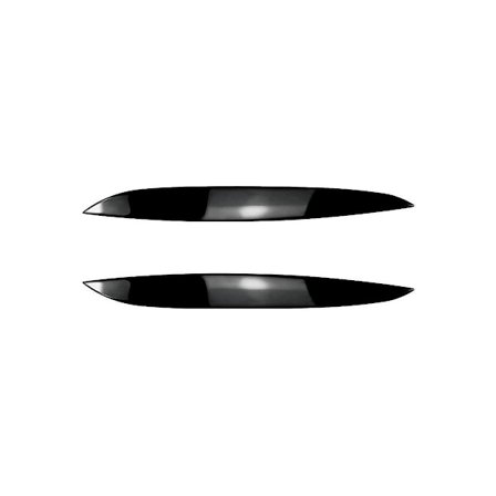 För Golf4 Mk4 Iv 1997-2005 Blank Svart Frontstrålkastare Skydd Garnityr Strip Eyebrow Cover Trim Stick