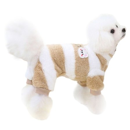 Hundepyjamas for små hunder, vinterhundegenser med kobbelring, Flee XL KLB