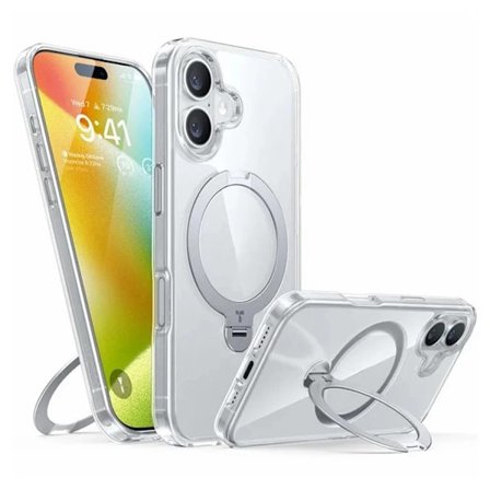 TORRAS Mobilskal till iPhone 16 Magsafe Ringhållare - Transparent