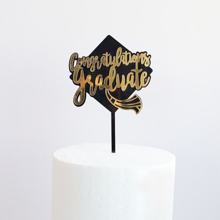 5 stk Cake Topper Happy Graduation 1 1