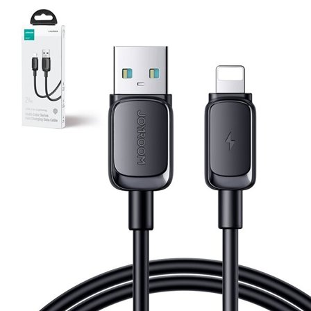 Joyroom Monivärinen sarja A14 Lightning /USB-A 2,4A 1,2 m kaapeli - musta