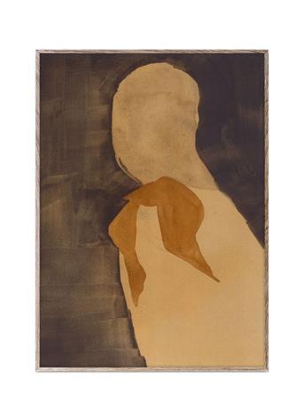 Brown Scarf - 50X70 Home Decoration Posters & Frames Posters Multi/mønstret Paper Collective