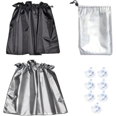Bilsolskjerm Blackout Gardin med Sugkopp Bil Anti-UV for K