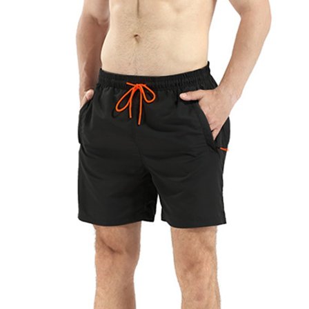 Sorte shorts lynlåslomme herre strandshorts Vandtætte Hurtigtørrende.