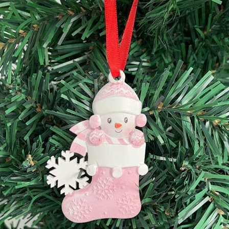 Baby First Christmas Julepynt PINK