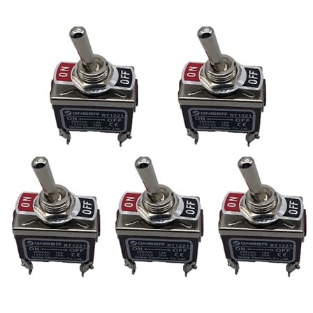 Vippebryter PÅ/AV-bryter 5 STK 5 STK