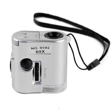 Bærbart mikroskop forstørrelsesglass juvelerlupe