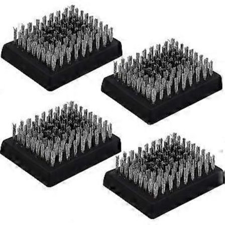 4 kpl Grilliharjan vaihtopäät, lankaharjattomat grillin puhdistusharjan vaihdettavat päät sopivat useimpiin grilliharjoihin, paras Bbq-puhdistusaine 