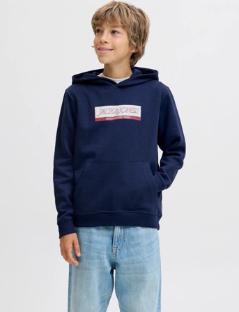 Jack & Jones Jorinwood Block Branding Sweat Noos Jnr - Blue - 152