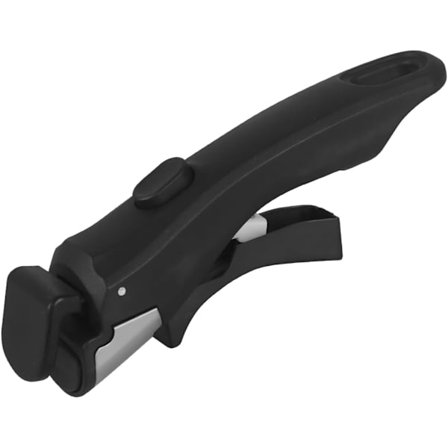 Avtagbart Pannhandtag, Anti-skållningsbart Löstagbart Grythandtag för Alla Kokkärl, Pannor & Grytor, svart