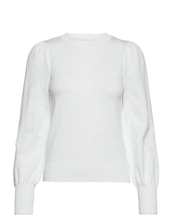 Onlall Over Love L/S Pullover Ex Knt White ONLY