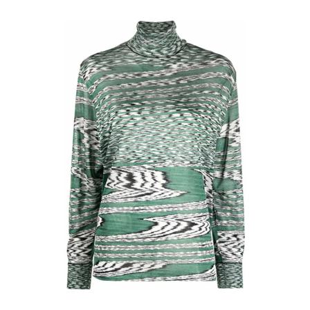 Missoni Turtlenecks Grøn, Dame Rullekraver