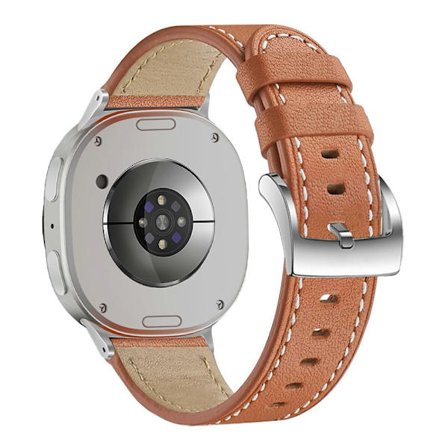 Äkta Läderarmband Samsung Galaxy Watch 8 44mm Brun