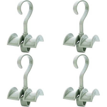 Grønn Svingbar Veske Klesstativ Garderobe Oppbevaringsorganisator Kroker Veske Belte Skjerf Sett med 4