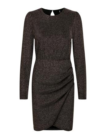 Onlnew Rich L/S Glitter Dress Jrs ONLY Black