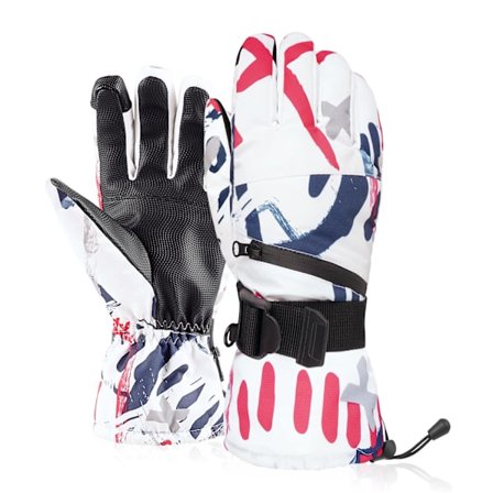 Vindtette, varme hansker for utendørs sportsski - 30°F vanntette termiske hansker varme berøringsskjerm herre vinterhansker, størrelse: M