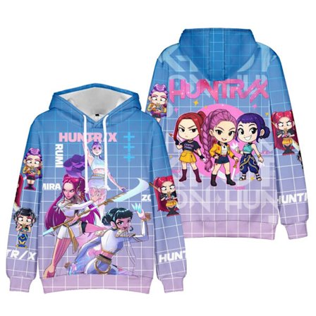 KPop Demon Hunters Huppari 3D-printti Pullover Huppari Miehille Naisille