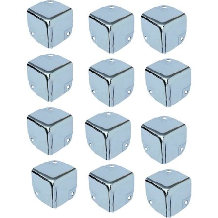 Metallhörnskydd, kantskydd i metall, galvaniserad verktygslåda flyglåda - 12 stycken