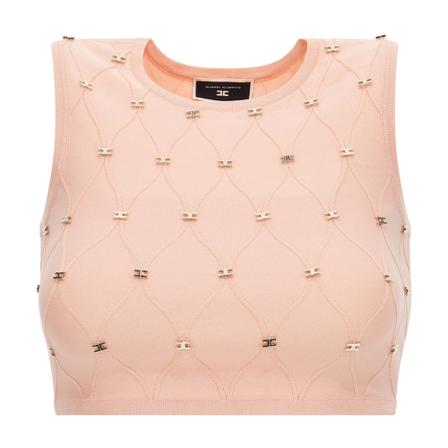 Elisabetta Franchi Top Pink, Dame