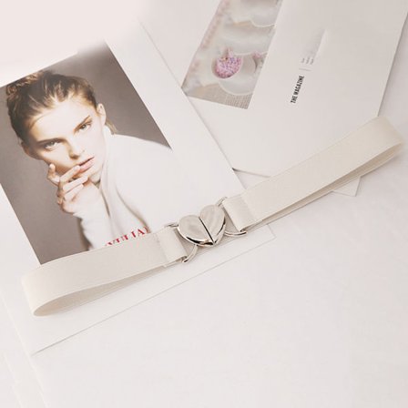 Elastiske belter Love Heart Metal Spenne Midje Kjole Genser Dekor