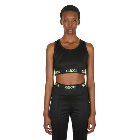 Gucci, Tops Zwart, Dames, Maat:M,Cotton