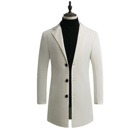 Miesten villasekoitetakki, slim fit, topcoat