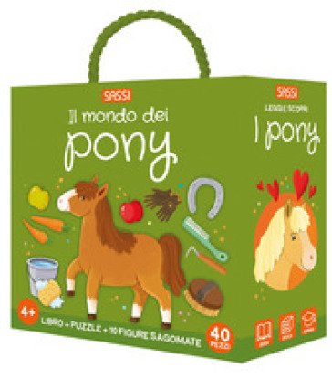 Il mondo dei pony. Q-box. Ediz. a colori. Con 10 figurine sagomate. Con puzzle Matteo Gaule