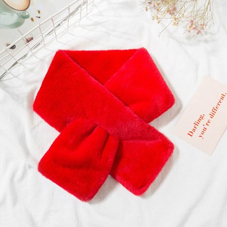 Cross Scarf Halsduk Wrap RÖD