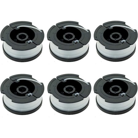 Pakke med 6 spoler A6481 A6485 for Black Decker String Trimmer