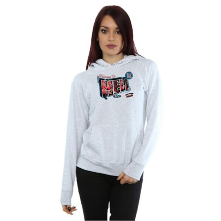 Supernatural Dam/Damer Välkommen Till Helvetet Hoodie L Heather Grå