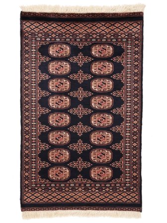 Medaillon Klein Pakistan Buchara 2Ply Teppich 76X122 Wolle