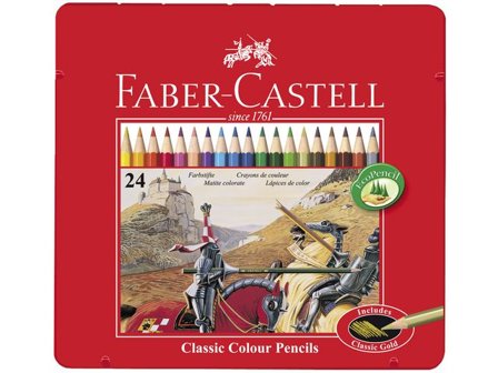 FABER-CASTELL Färgpenna sexkantig pennkropp 24 färger - Lyreco - Skola och förskola - Pennor och tillbehör - Färgpennor - Standard
