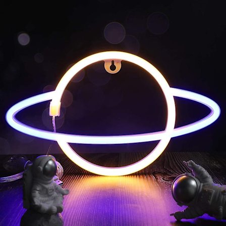 Led Neon Taklampa Alfanumerisk Symbol Neonljus Med Trådlös Fjärrkontrollbrytare