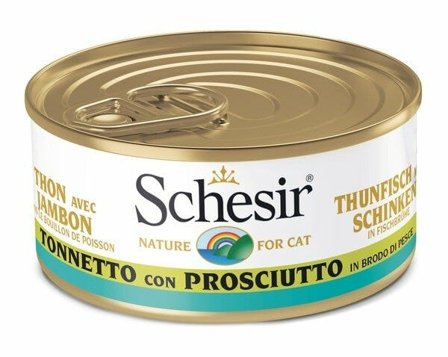 Schesir Tonnetto Con Prosciutto In Brodo Di Pesce Cibo Umido