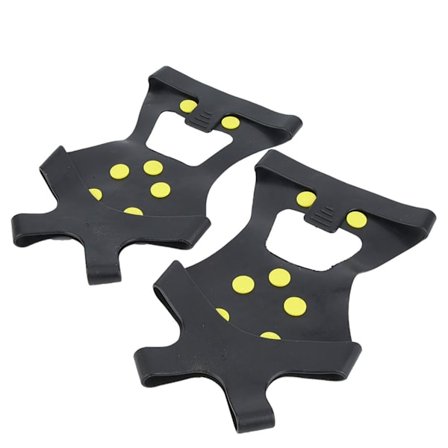 Et par udendørs 10-knoppers skridsikre is- og snegreb Camping Skoovertræk (M)